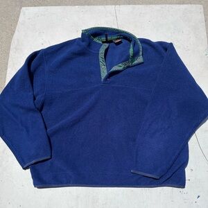 Men's Layers Sweater Blue Pullover NO SIZE Baselayer Camp Hike Outdoor PolarTec